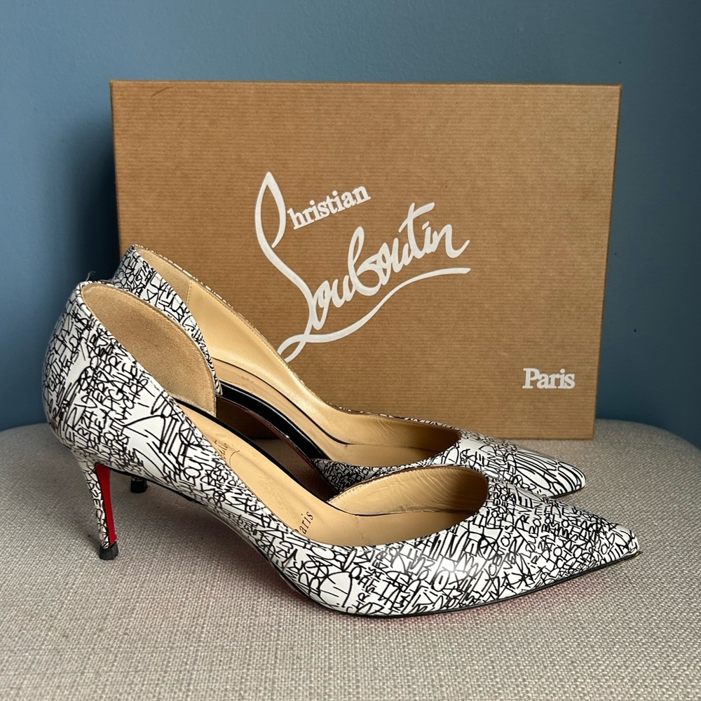 Christian Louboutin Graffiti Iriza 70 D'Orsay Pumps
